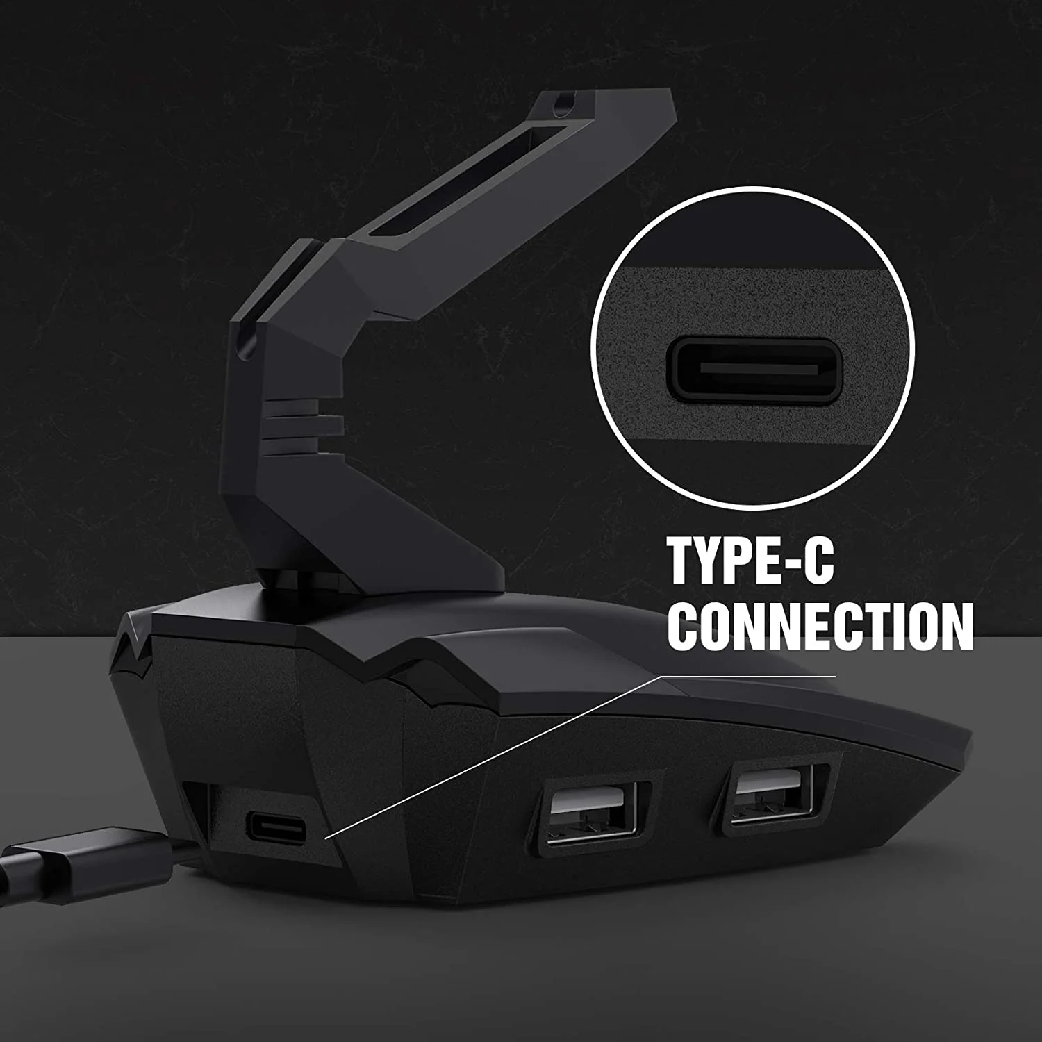 HAVIT TH701U Mouse Bungee with 4 Port USB Hub & 7 Colors Backlight - Image 7