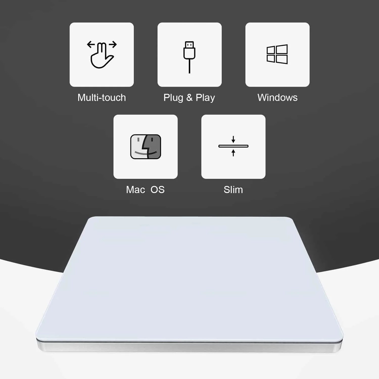 HAVIT TP050-S Trackpad USB Touch Pad for Laptop Notebook PC Desktop - Image 2