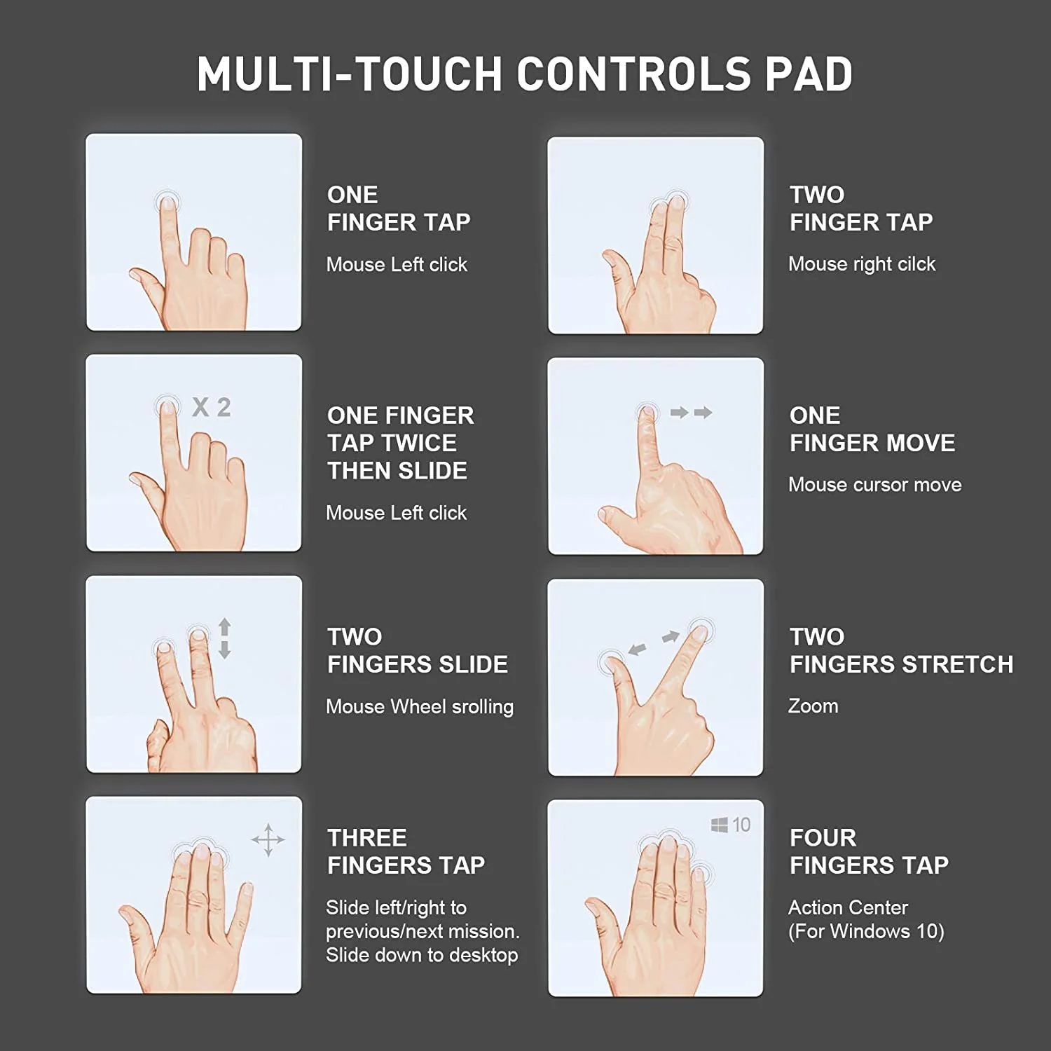 HAVIT TP050-S Trackpad USB Touch Pad for Laptop Notebook PC Desktop - Image 8