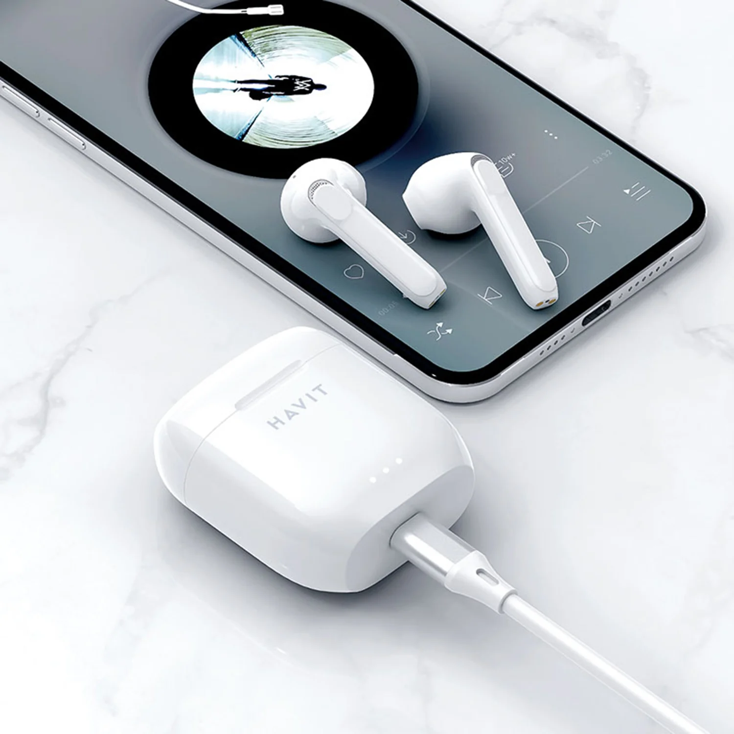 HAVIT TW948 True Wireless Earbuds with Half-In-Ear Design & 3C Fast Charge - Image 4