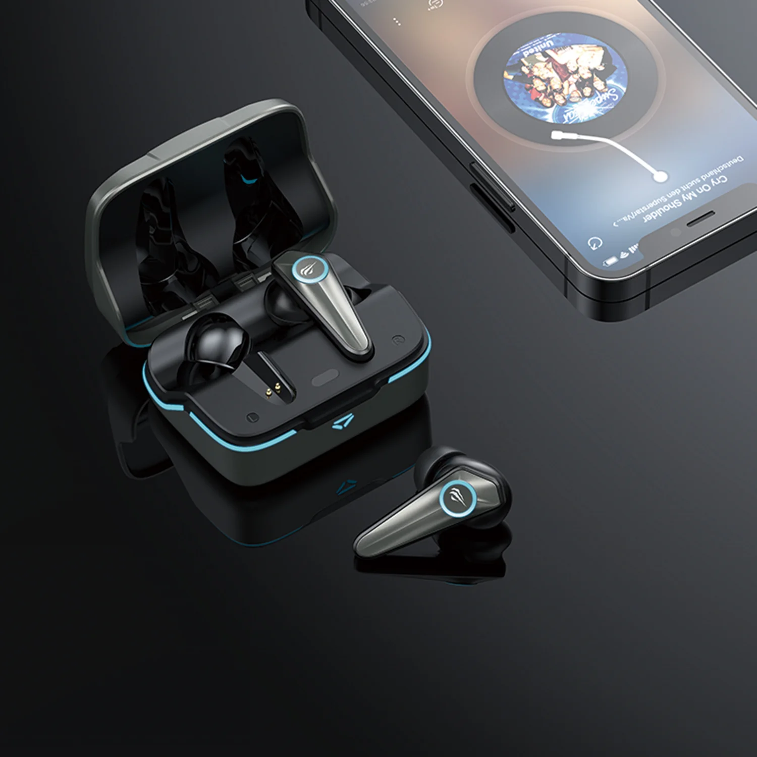 HAVIT TW952 Stereo True Wireless Earbuds with Gaming Music Dual Mode, Full Range Audio & LED Light - Image 2