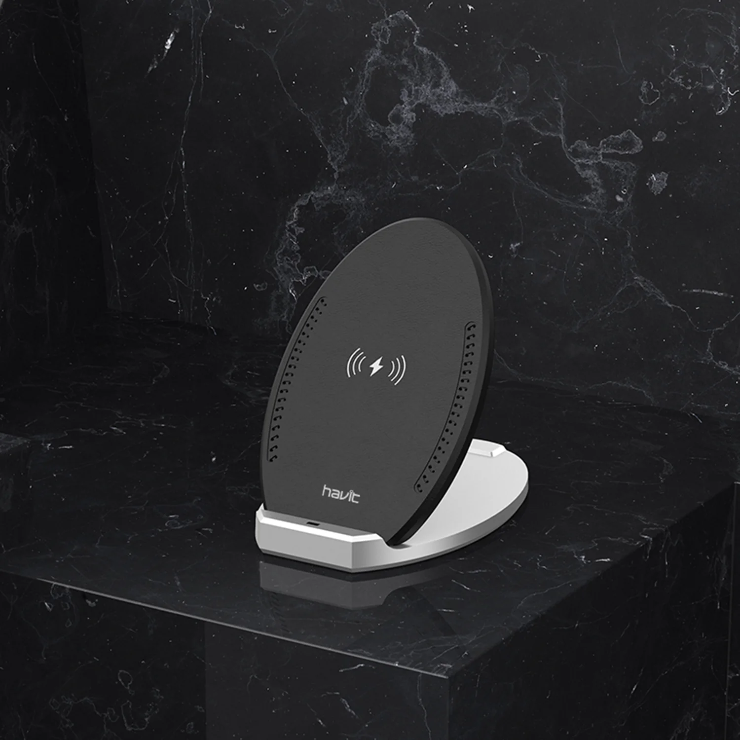 HAVIT W3005 10W 2 in 1 Folding Wireless Charger with Dual Charging Mode - Image 6