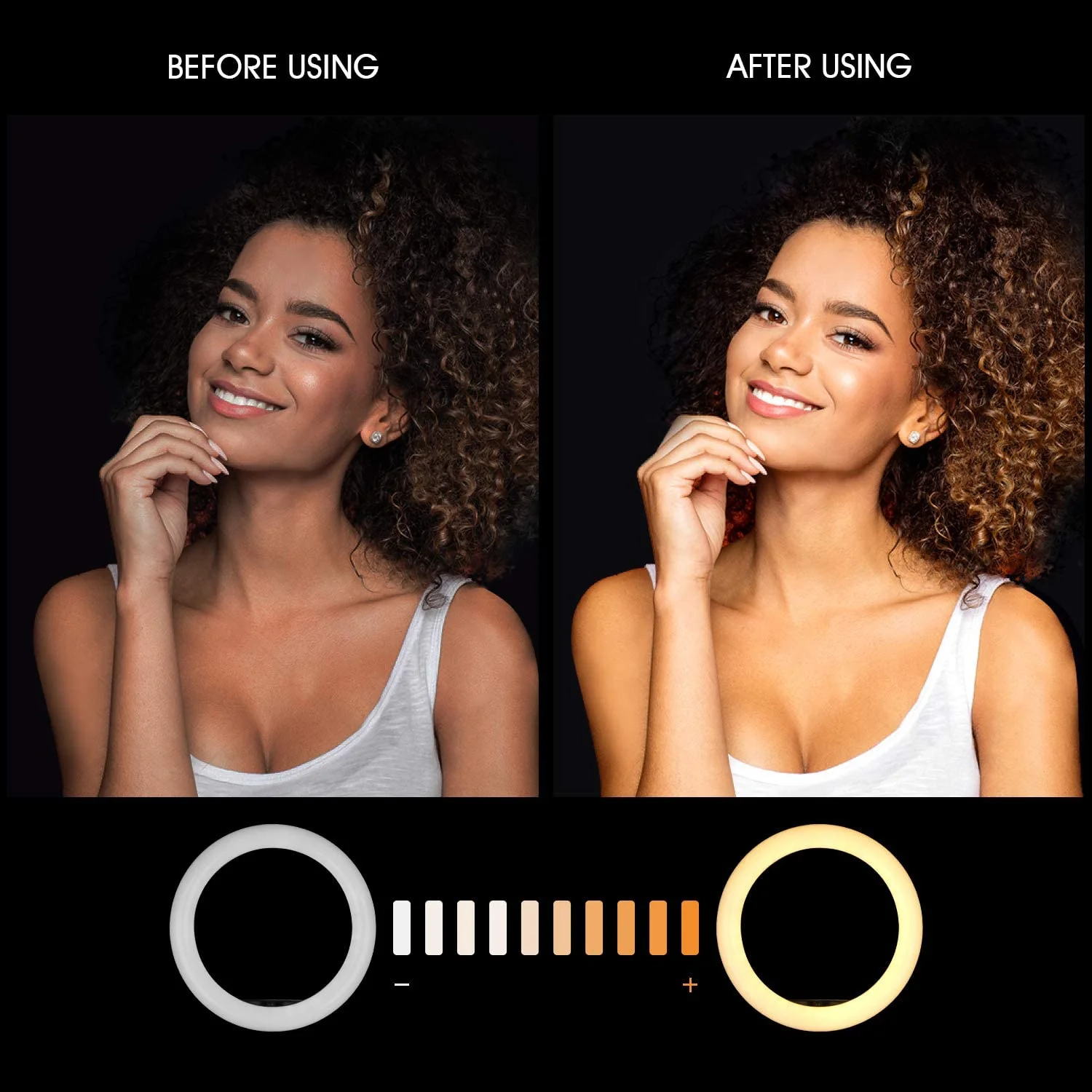 HAVIT ZB01 10" Selfie Ring Light with Stand & Wireless Remote - Image 4